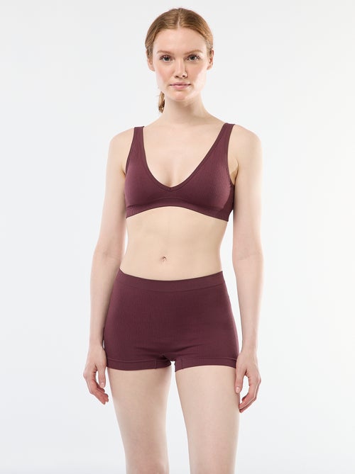 2-Pack Ribbed Knit Shorties - Kiabi