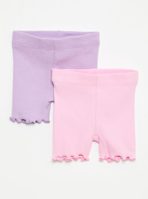 2-Pack Ribbed Leggings - Kiabi