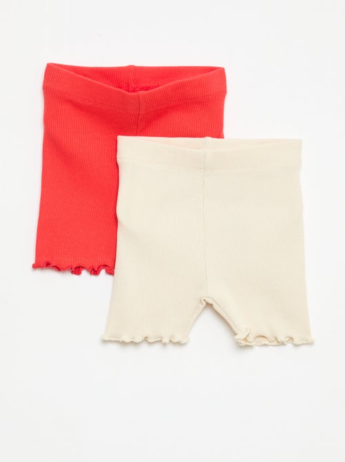 2-Pack Ribbed Leggings - Kiabi