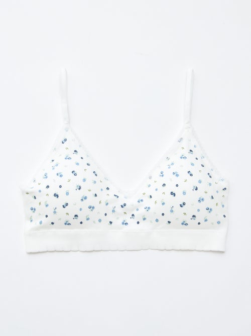 2-Pack Ribbed Triangle Bras - Kiabi