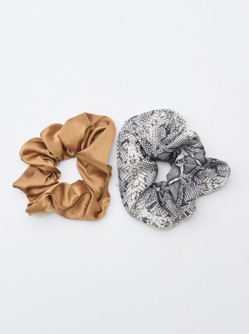 2-Pack Satin Scrunchies - Kiabi