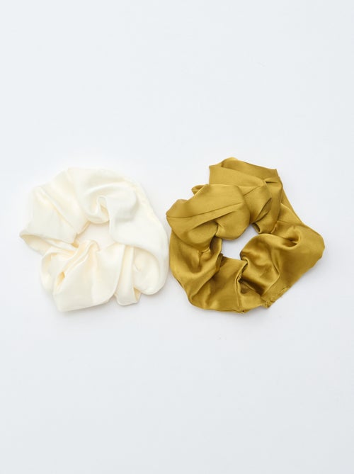 2-Pack Satin Scrunchies - Kiabi