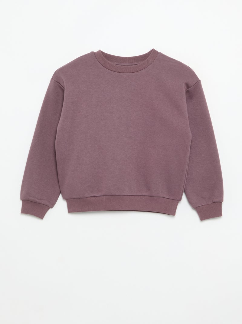2-Pack Sweatshirts: 1 Plain, 1 All-Over Print Beige - Kiabi