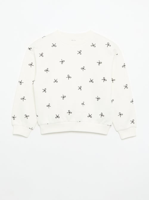 2-Pack Sweatshirts: 1 Plain, 1 All-Over Print - Kiabi