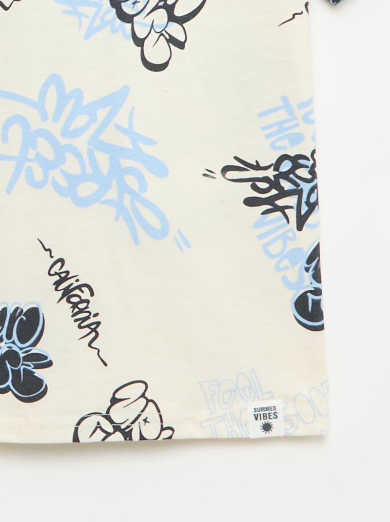 2-Pack T-shirts Beige - Kiabi