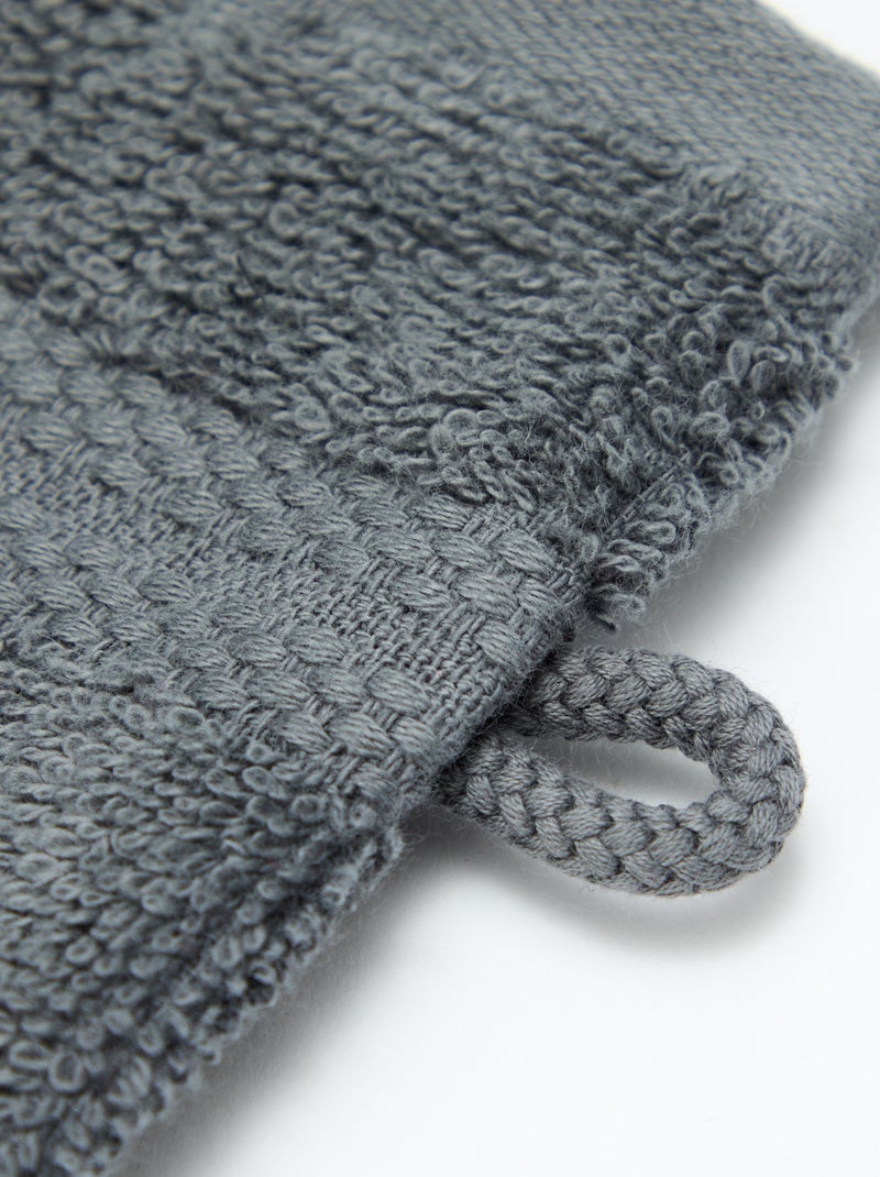 2-Pack Washcloths - Kiabi Home Grey - Kiabi