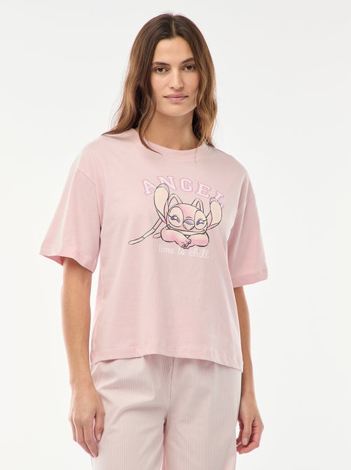 2-Piece 'Angel' Poplin T-Shirt and Pants Pajama Set - Kiabi