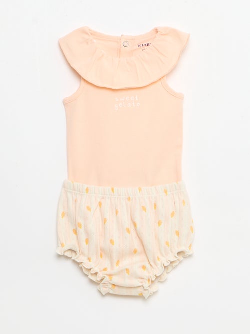 2-piece bodysuit + bloomers set - Kiabi