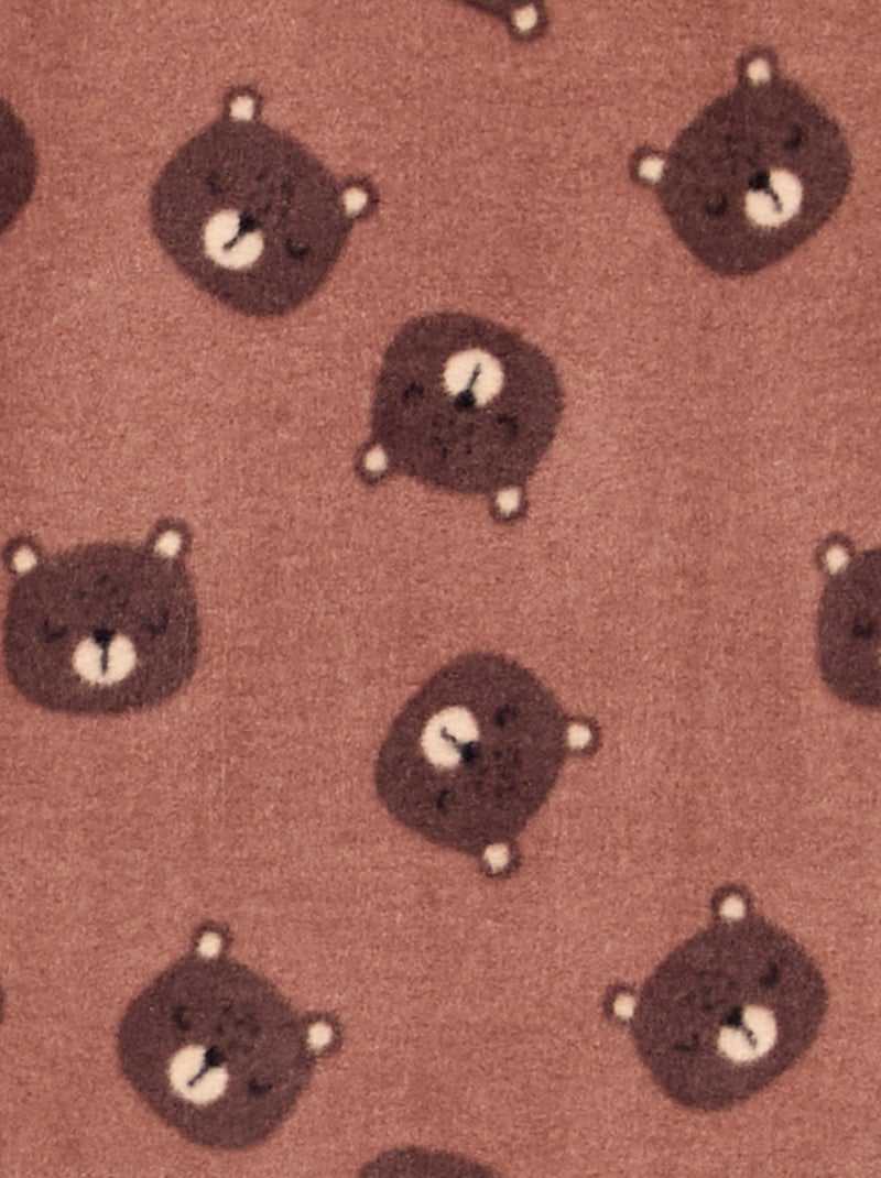2-piece fleece pyjamas Brown - Kiabi