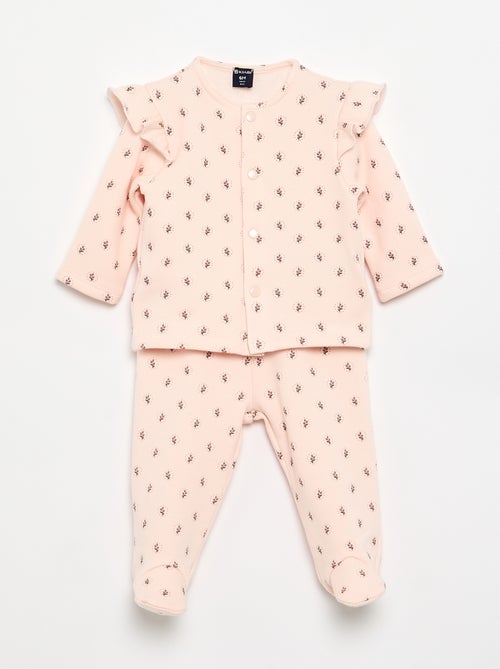 2-piece footed pajama set - Kiabi 2-piece footed pajama set - Kiabi