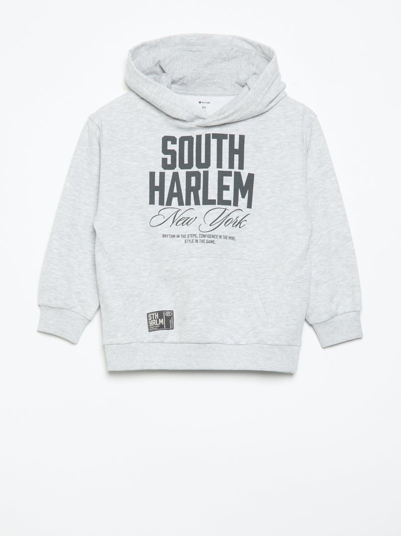 2-Piece Hooded Zip-Up Sweatshirt & Joggers Set Grey - Kiabi