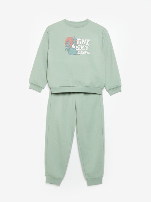 2-Piece Jogging Sweatshirt and Pants Set - Kiabi