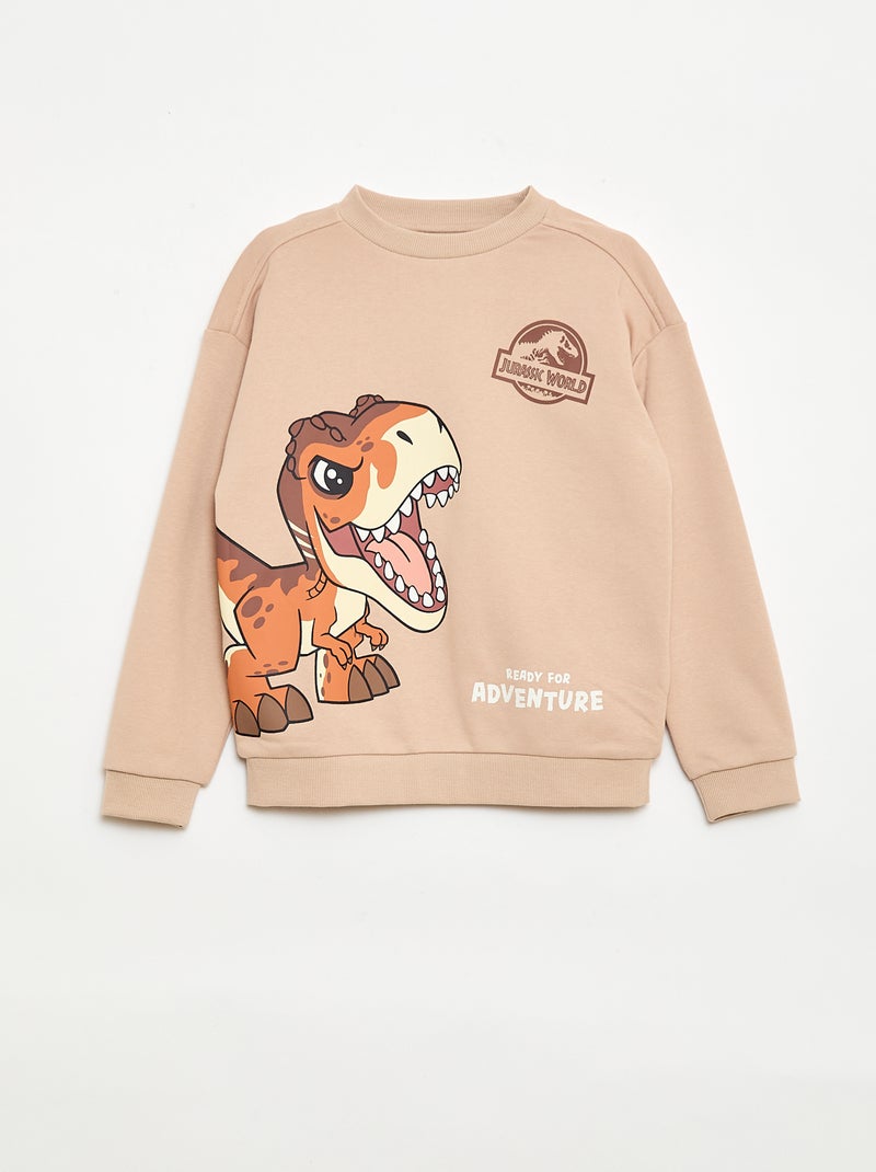 2-Piece 'Jurassic World' Sweatshirt and Shorts Set Beige - Kiabi