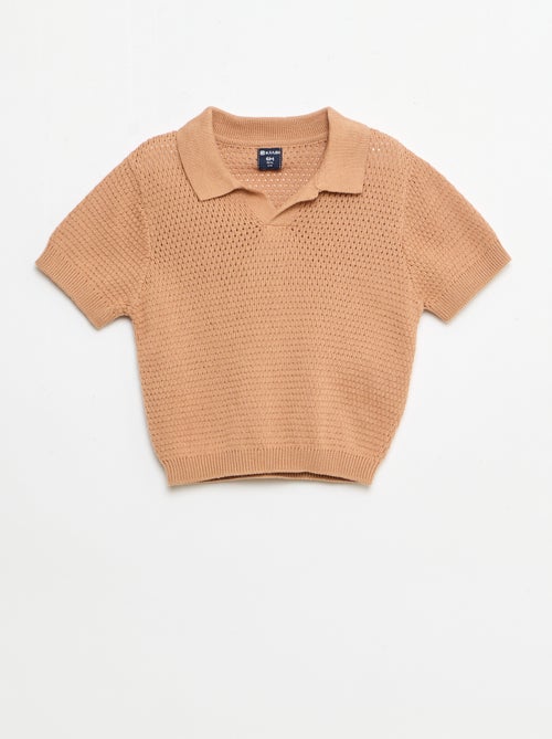 2-piece knit set - Polo t-shirt + shorts - Kiabi