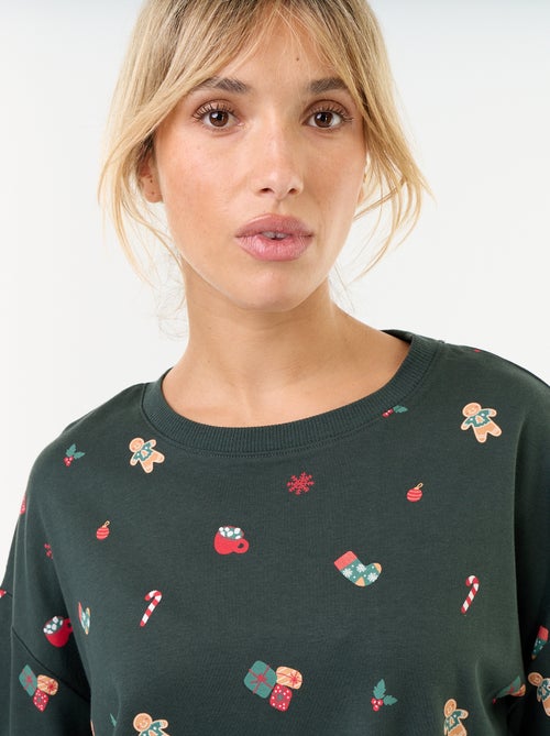 2-piece long Christmas pajama set - Kiabi