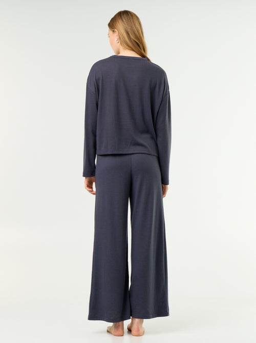 2-piece Pajama Set - Sweatshirt + Pants - Kiabi
