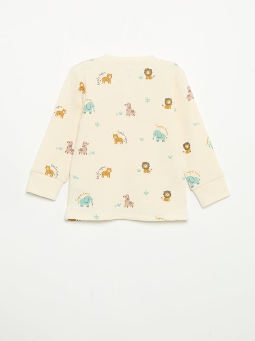 2-piece pajamas - Long-sleeved T-shirt + pants - Kiabi