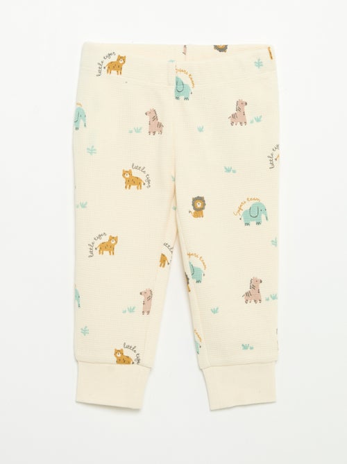 2-piece pajamas - Long-sleeved T-shirt + pants - Kiabi