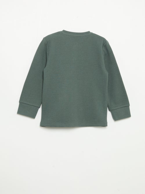 2-piece Pajamas - Long-sleeved T-shirt + Pants - Kiabi
