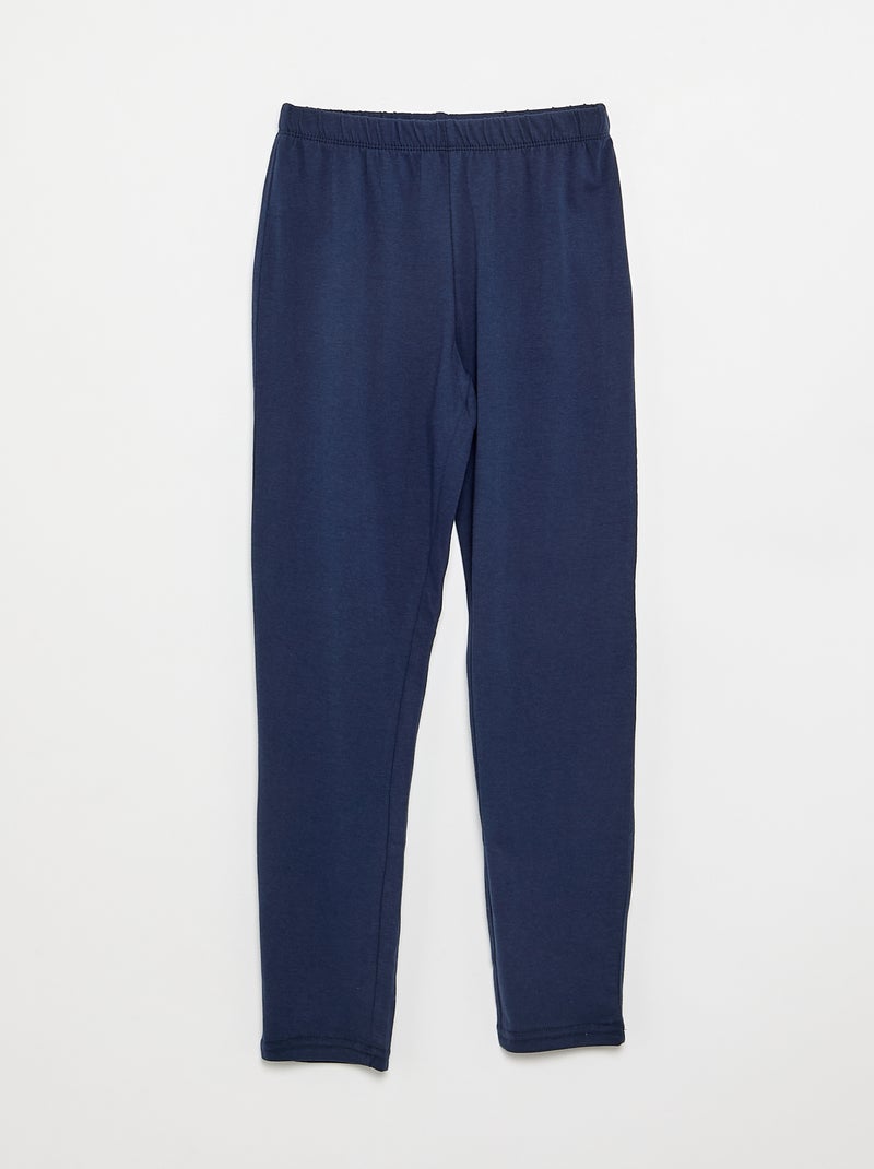 2-piece pajamas - Long-sleeved T-shirt + pants White - Kiabi