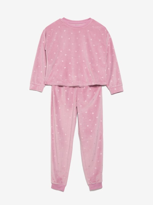 2-Piece Printed Pajama Set - Sweatshirt & Pants - Kiabi
