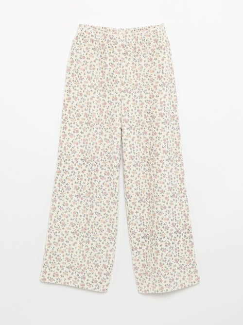 2-piece Printed Velvet Pajamas - Sweatshirt + Pants - Kiabi