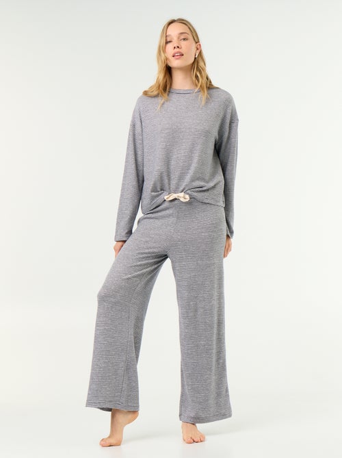 2-piece Pyjama Set - Sweatshirt + Trousers - Kiabi