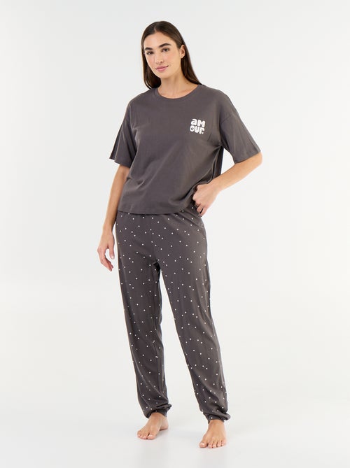 2-piece pyjama set - t-shirt + trousers - Kiabi