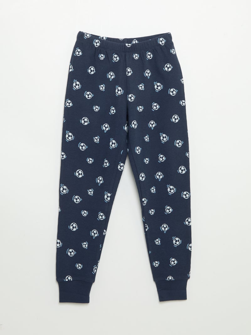 2-piece pyjamas - Long-sleeved T-shirt + trousers Blue - Kiabi