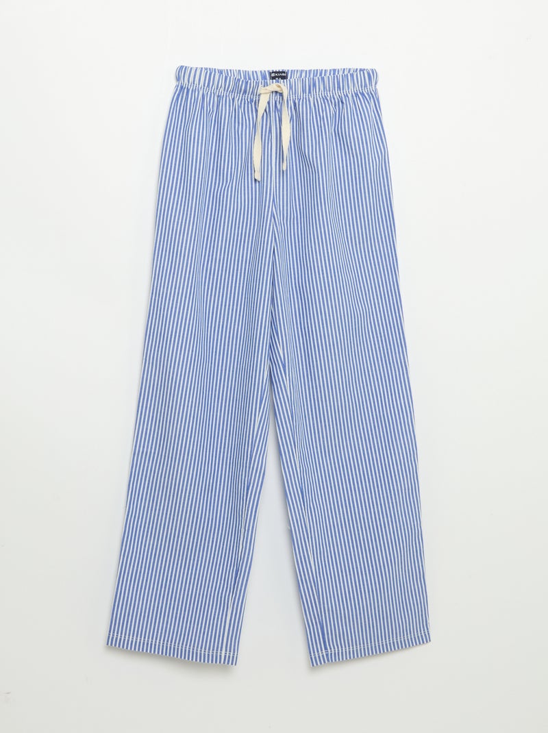 2-piece pyjamas - Short-sleeved t-shirt + trousers Blue - Kiabi