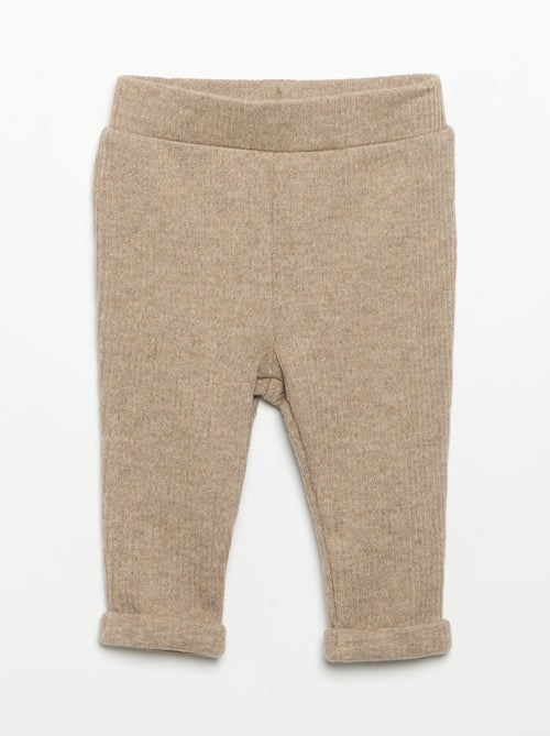 2-Piece Ribbed Knit Set - Sweatshirt and Trousers - Kiabi