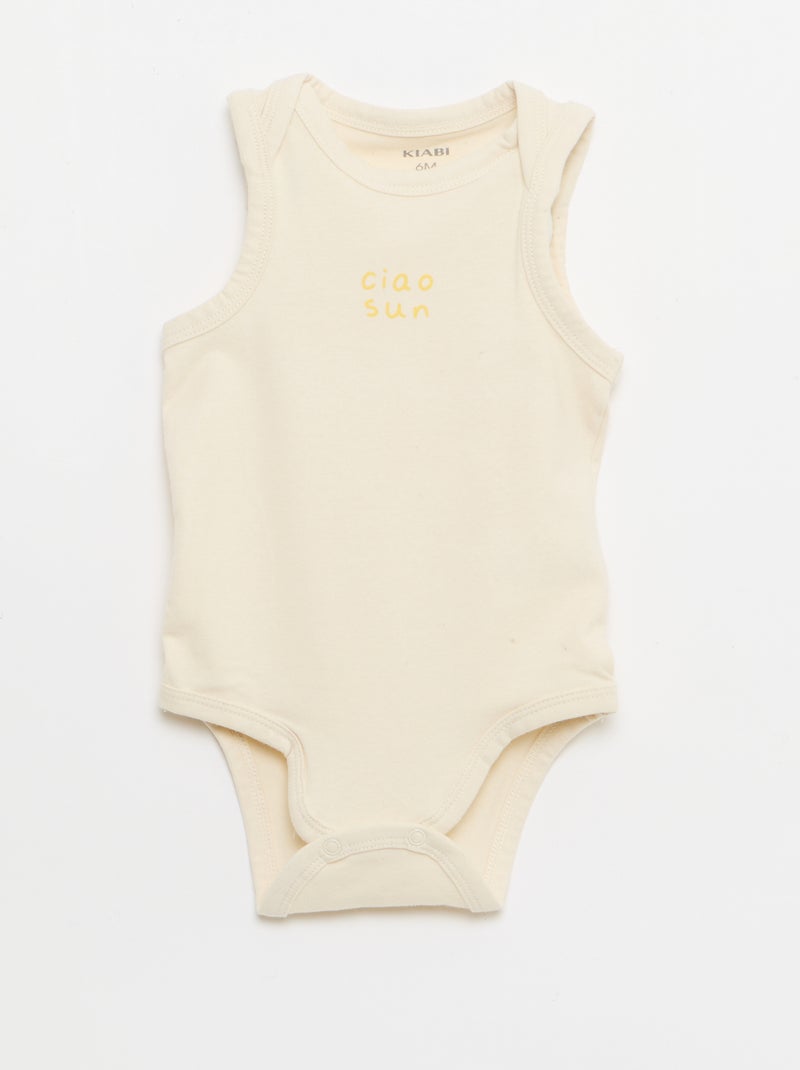 2-piece set - bodysuit + shorts Blue - Kiabi