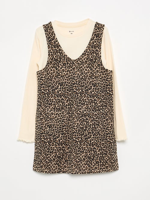 2-piece set - Dress + Long-sleeved T-shirt - Kiabi