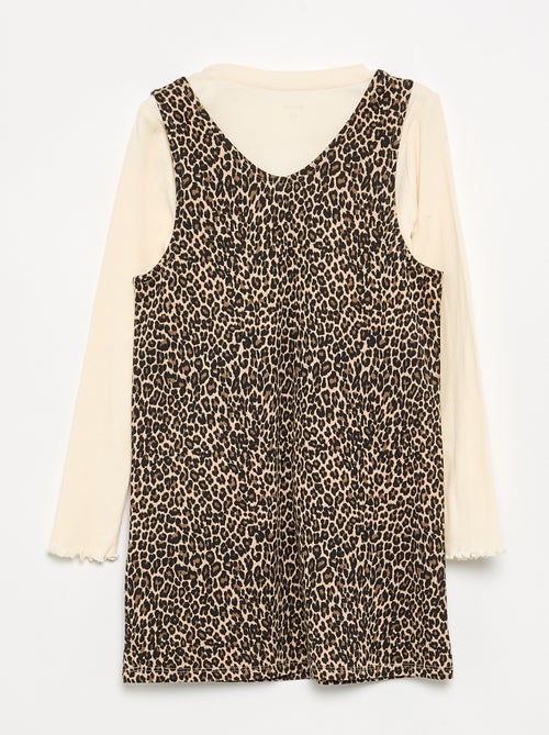 2-piece set - Dress + Long-sleeved T-shirt - Kiabi