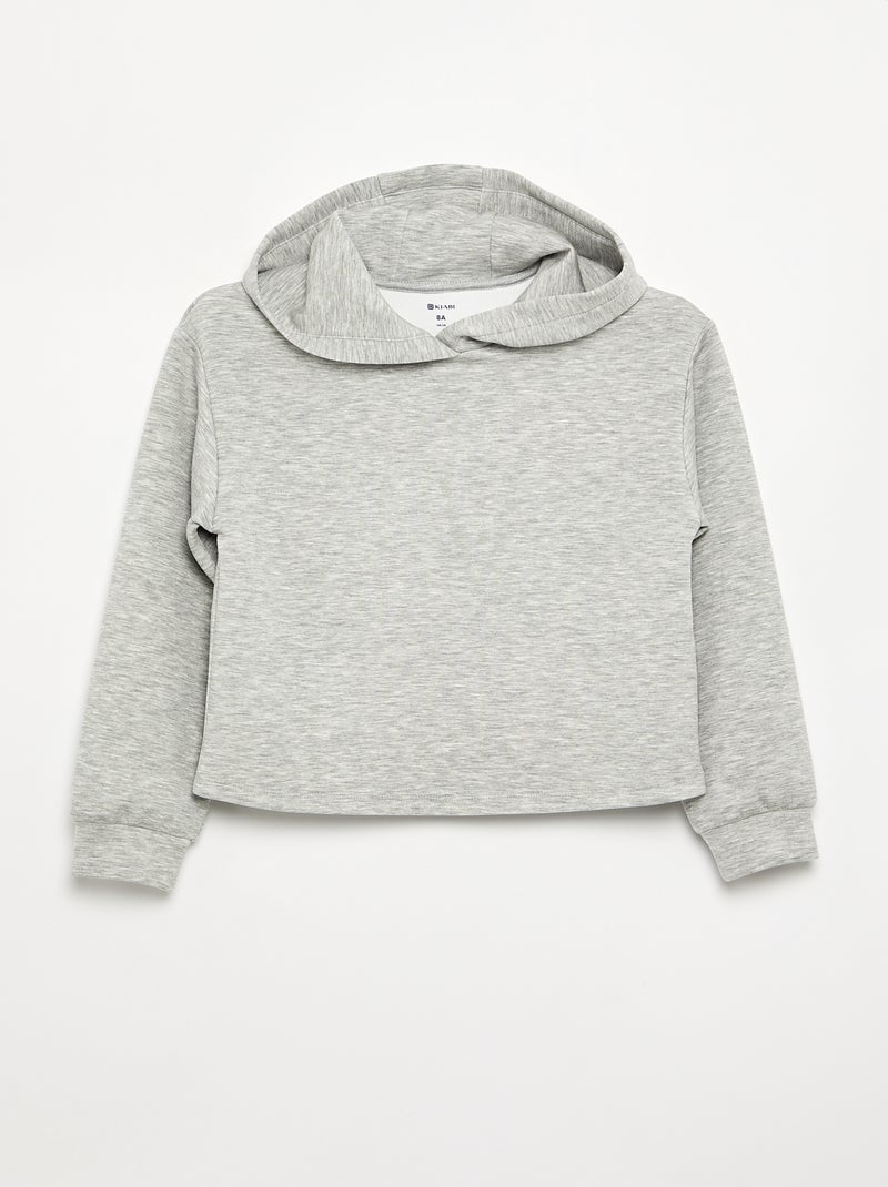 2-piece set - Hooded sweatshirt + flare leggings Grey - Kiabi