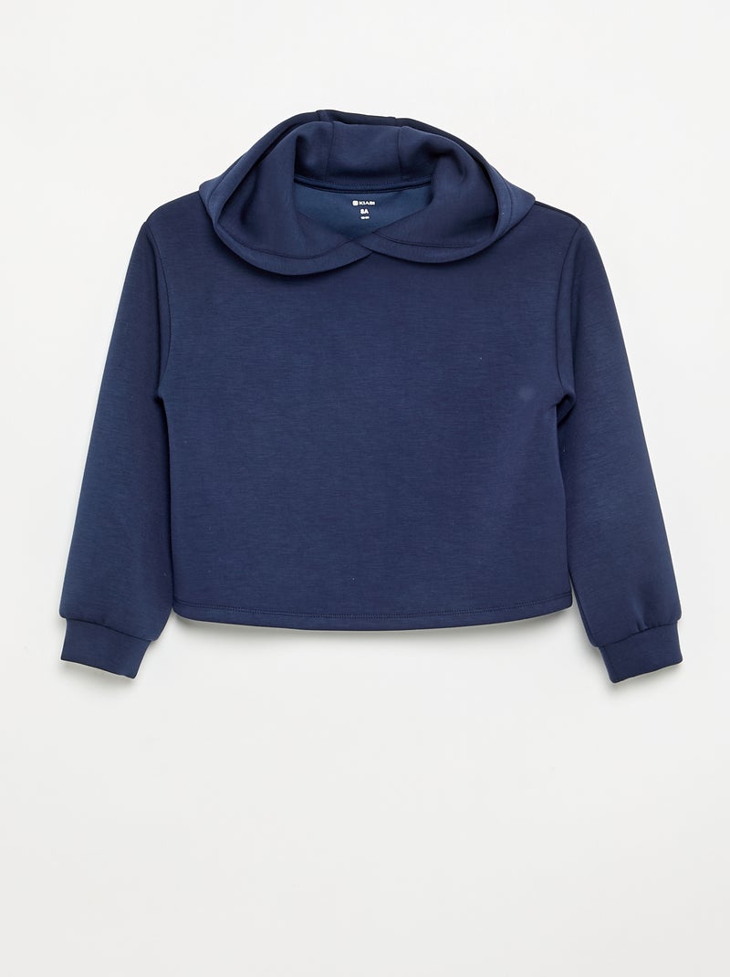 2-piece set - Hooded sweatshirt + flare leggings Navy - Kiabi