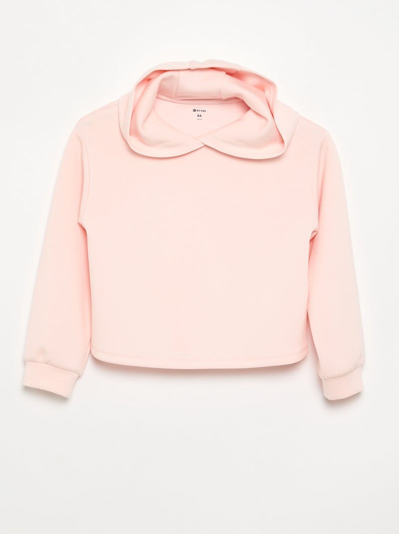 2-piece set - Hooded sweatshirt + flare leggings Pink - Kiabi