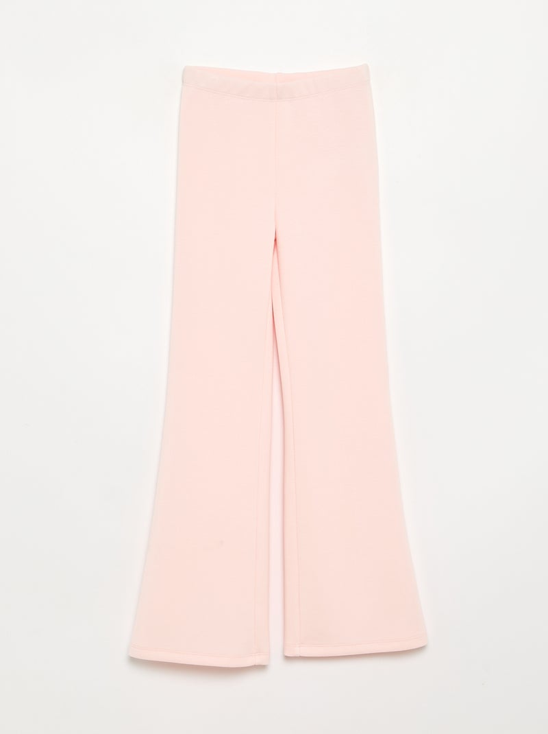 2-piece set - Hooded sweatshirt + flare leggings Pink - Kiabi