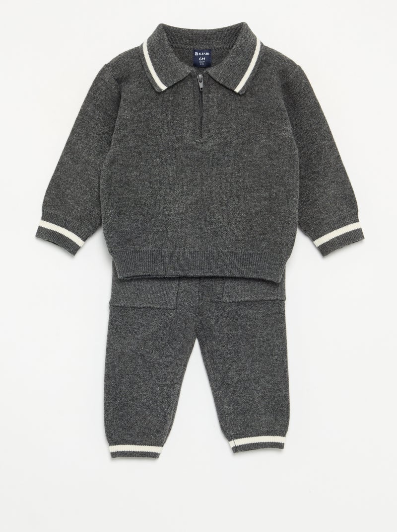 2-piece set - Sweater + leggings Grey - Kiabi