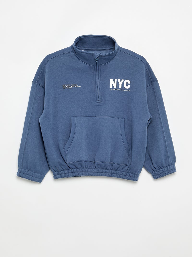 2-piece set - Sweatshirt and jogging bottoms Blue - Kiabi