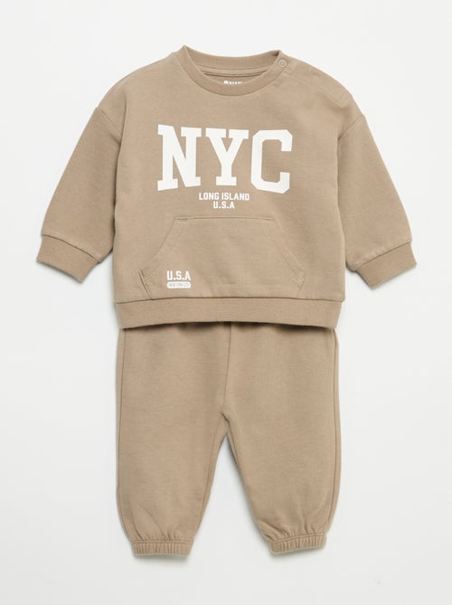 2-piece set - sweatshirt + jogging bottoms - Kiabi