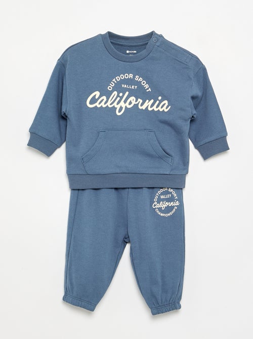2-piece set - sweatshirt + jogging bottoms - Kiabi