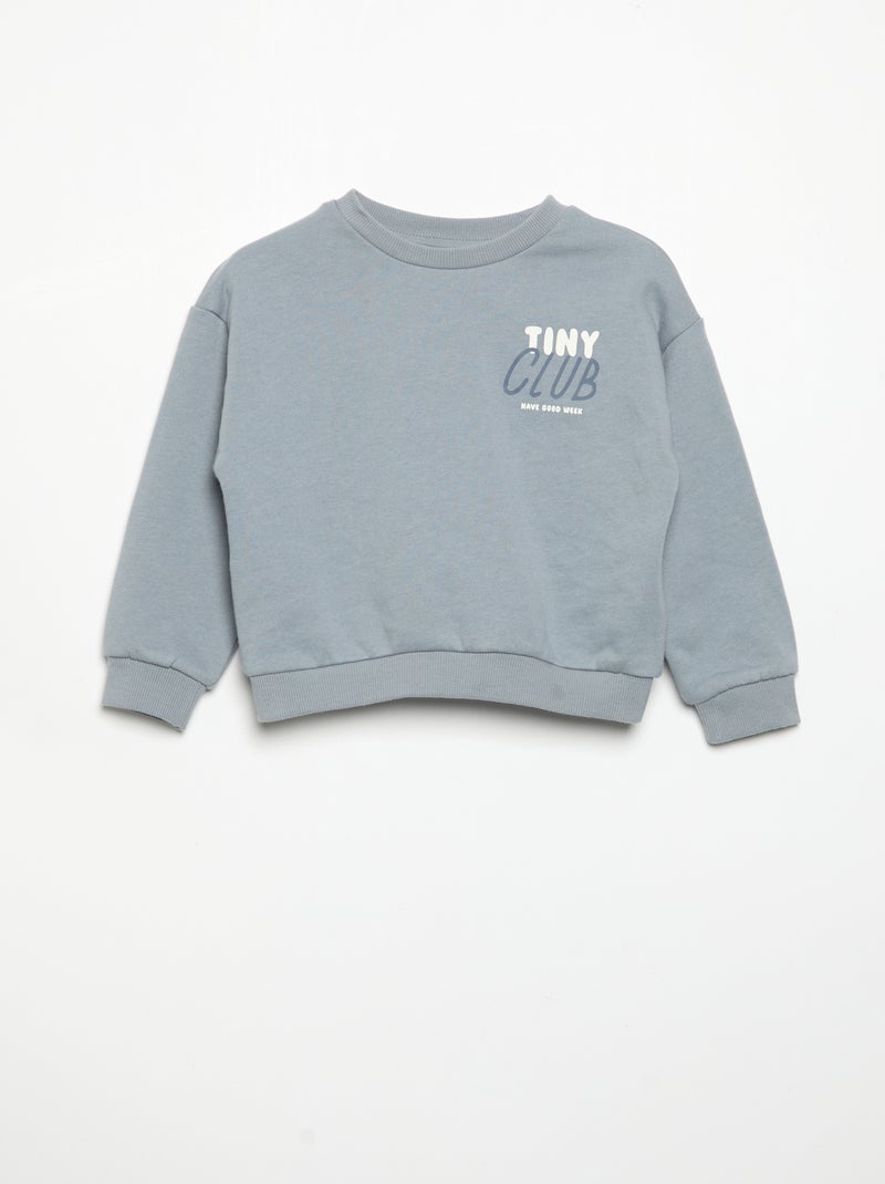 2-piece Set - Sweatshirt + Jogging Bottoms Grey - Kiabi