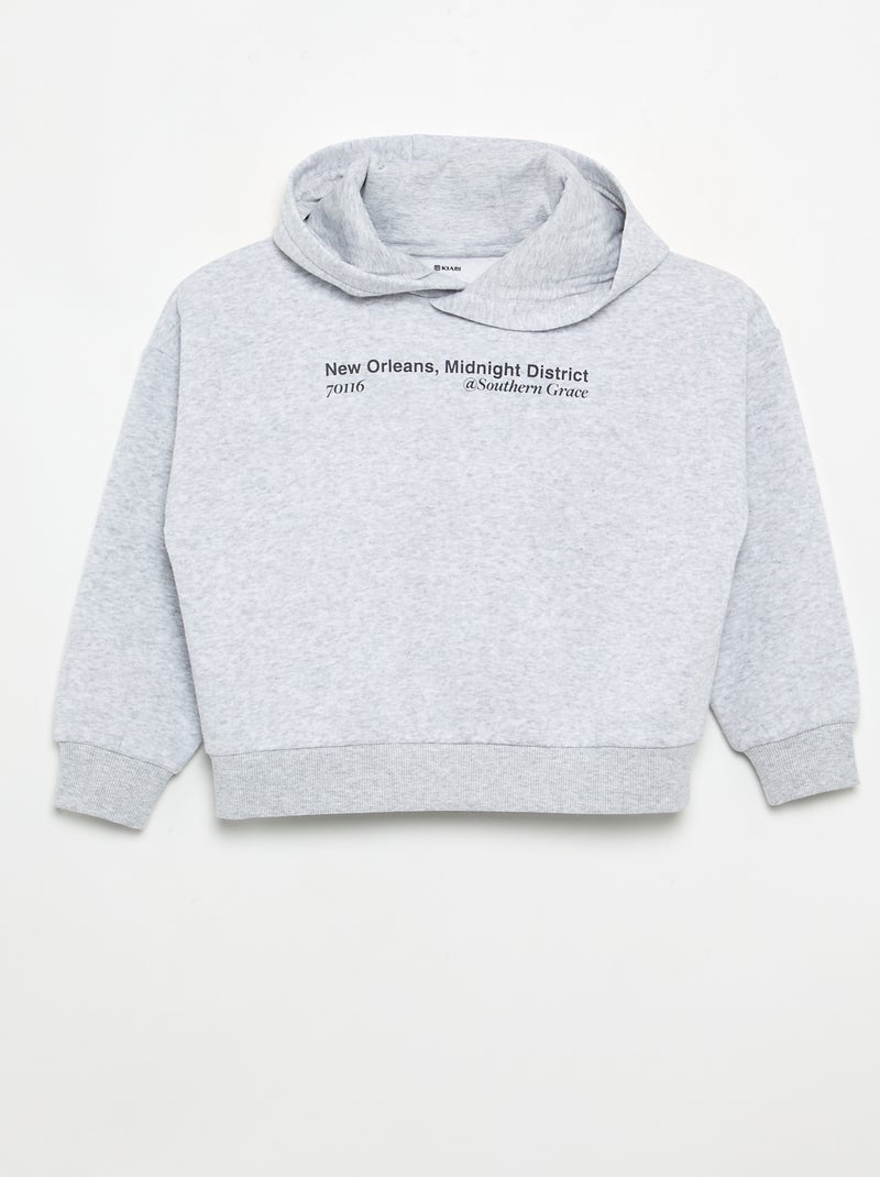 2-piece set - sweatshirt + jogging bottoms Grey - Kiabi