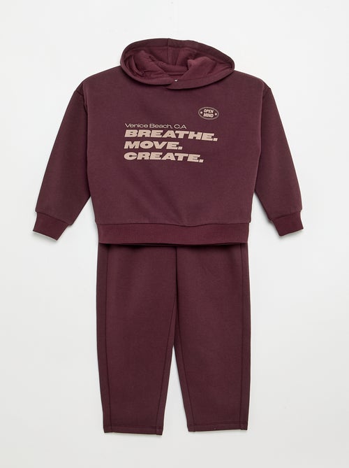 2-piece set - sweatshirt + jogging bottoms - Kiabi