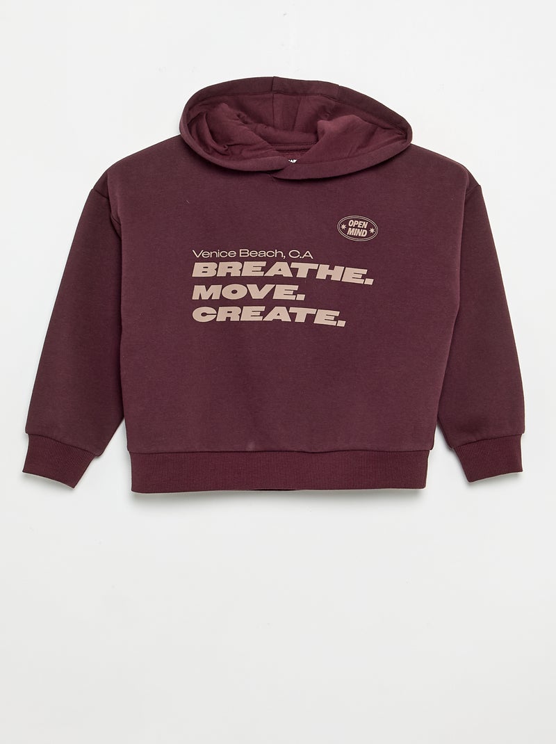 2-piece set - sweatshirt + jogging bottoms Purple - Kiabi