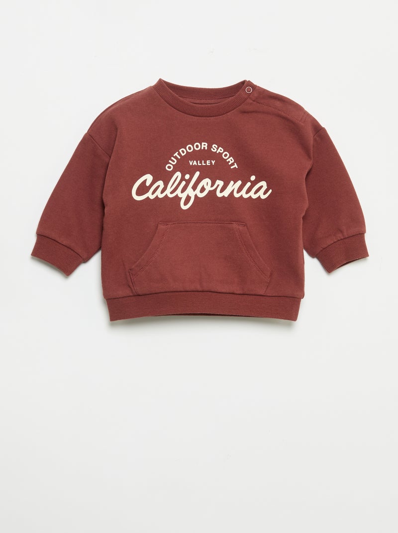 2-piece set - sweatshirt + jogging bottoms Red - Kiabi