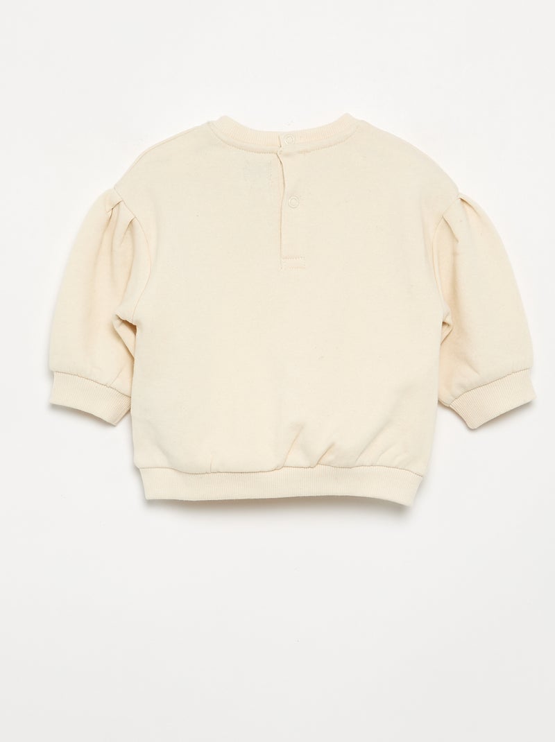 2-piece set - sweatshirt + pants Beige - Kiabi