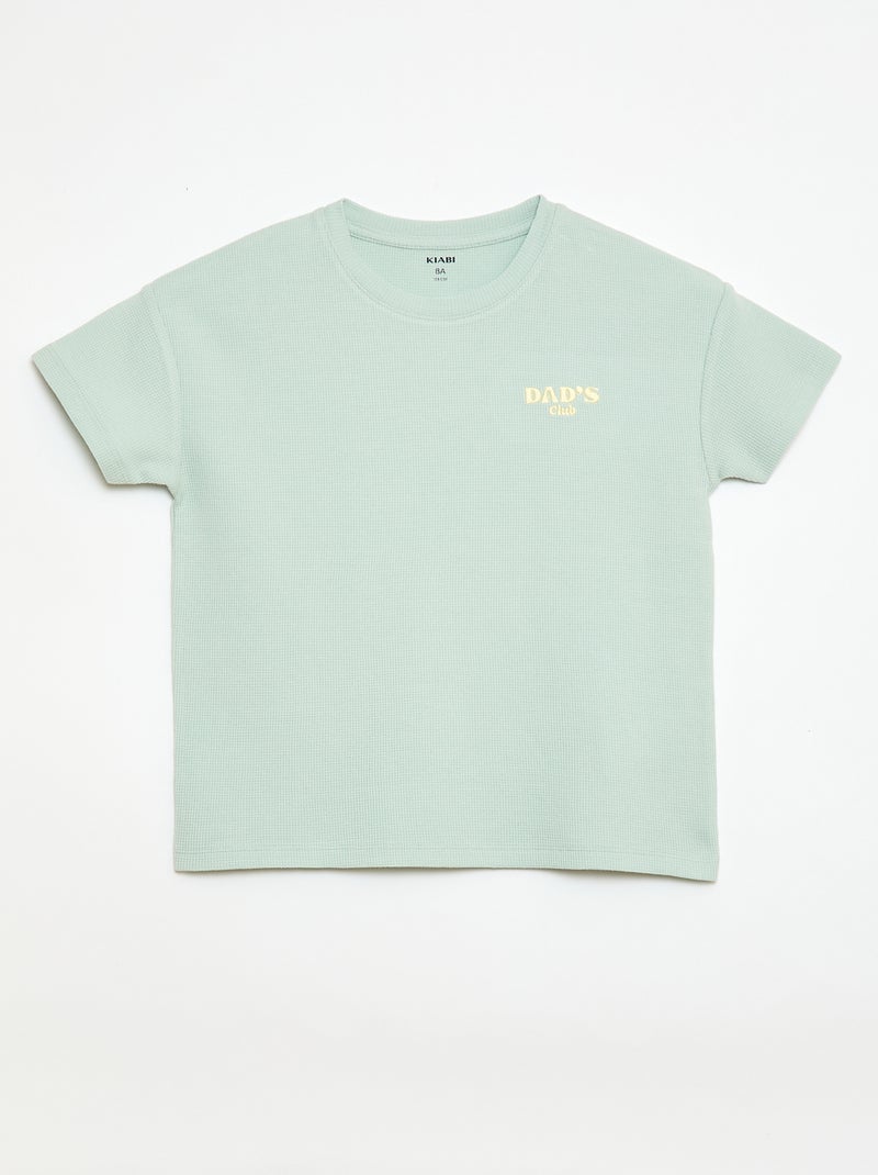 2-Piece Short Pajama Set Green - Kiabi
