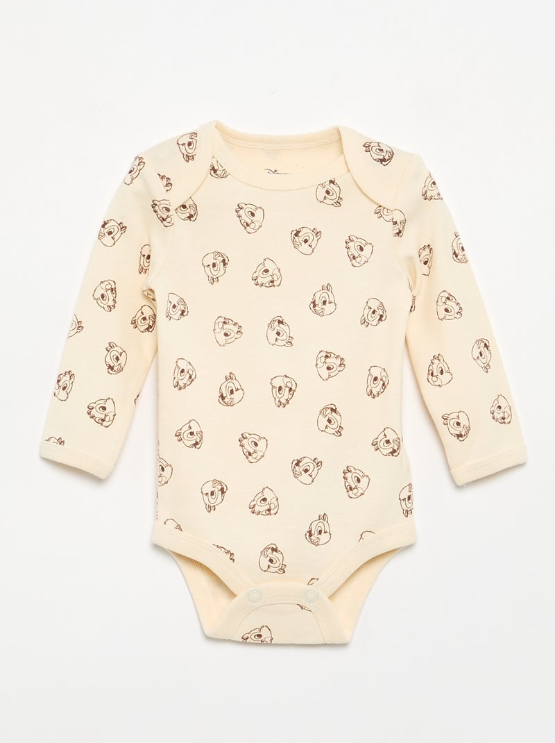 2-Piece Sleeveless Sleepsuit and Bodysuit Night Set Beige - Kiabi